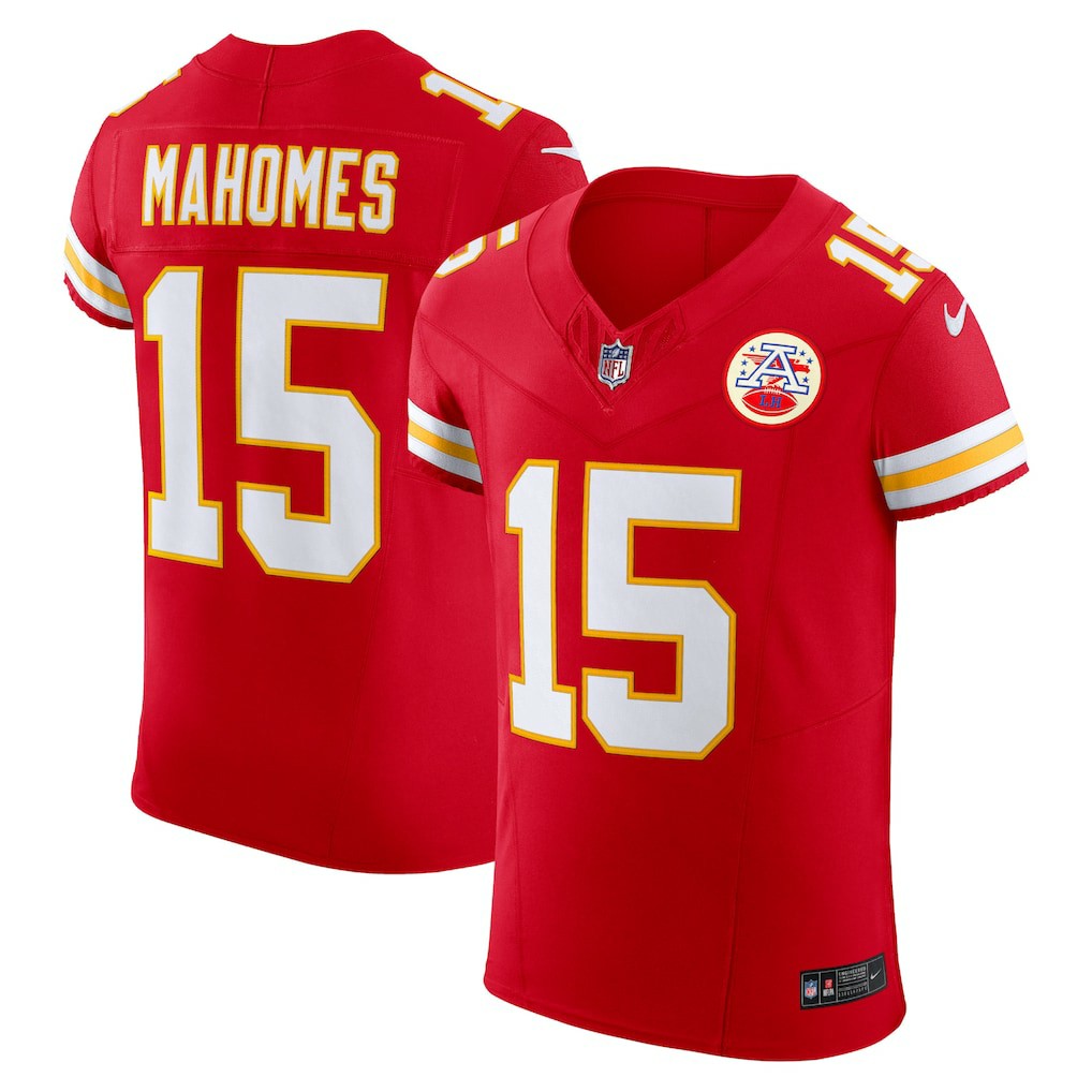 NFL Kansas City Chiefs Patrick Mahomes  Vapor F.U.S.E. Elite Jersey