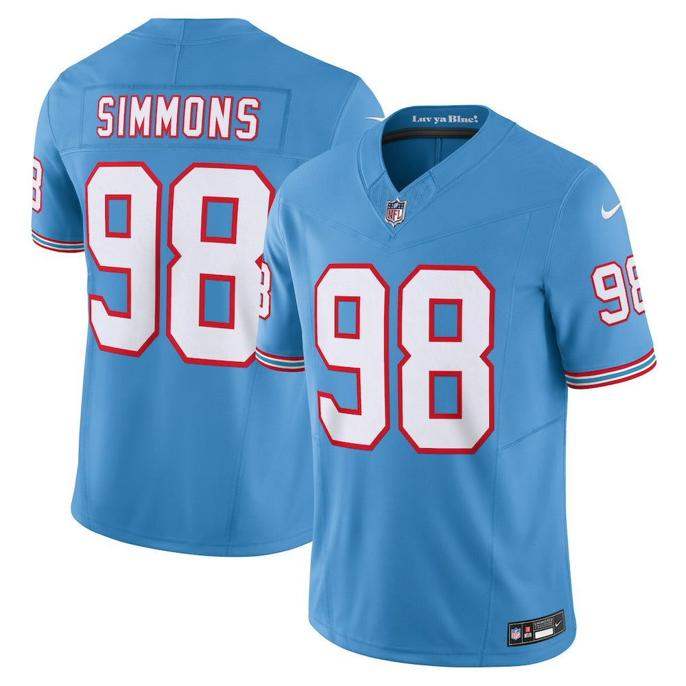 NFL Tennessee Titans Jeffery Simmons  Vapor F.U.S.E. Limited Jersey