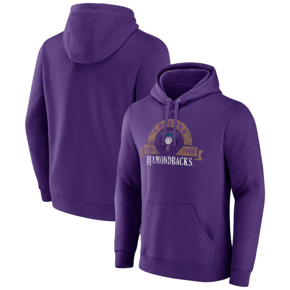 Arizona Diamondbacks Majestic Utility Pullover Hoodie - Purple