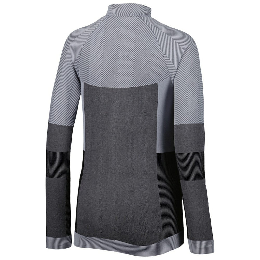 Atlanta Braves Levelwear Women's Verse Asymmetrical Raglan Tri-Blend Quarter-Zip Jacket - Charcoal
