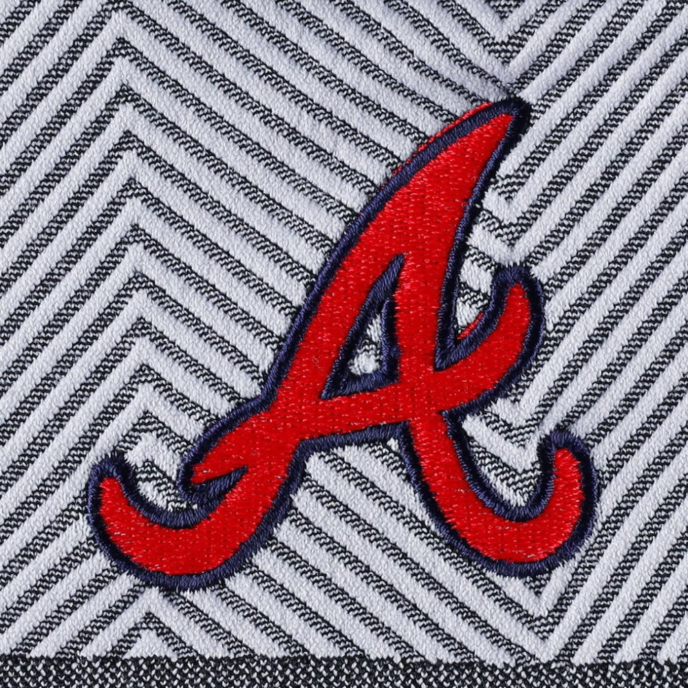 Atlanta Braves Levelwear Women's Verse Asymmetrical Raglan Tri-Blend Quarter-Zip Jacket - Charcoal