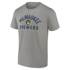 Milwaukee Brewers Player Pack T-Shirt Combo Set - Navy/Gray