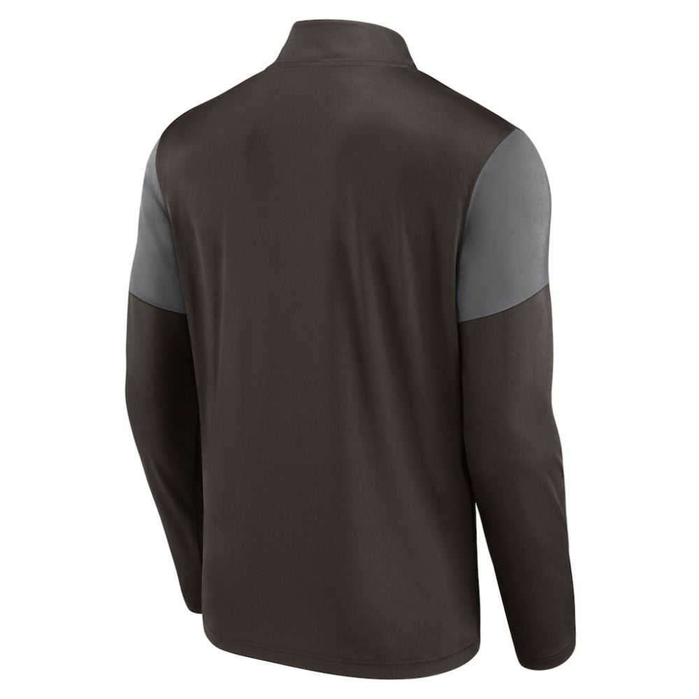 San Diego Padres Logo Quarter-Zip Top - Brown