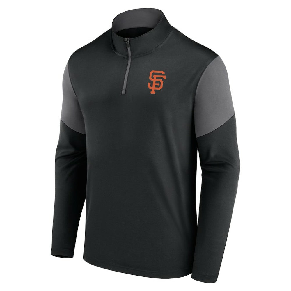 San Francisco Giants Logo Quarter-Zip Top - Black