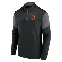 San Francisco Giants Logo Quarter-Zip Top - Black
