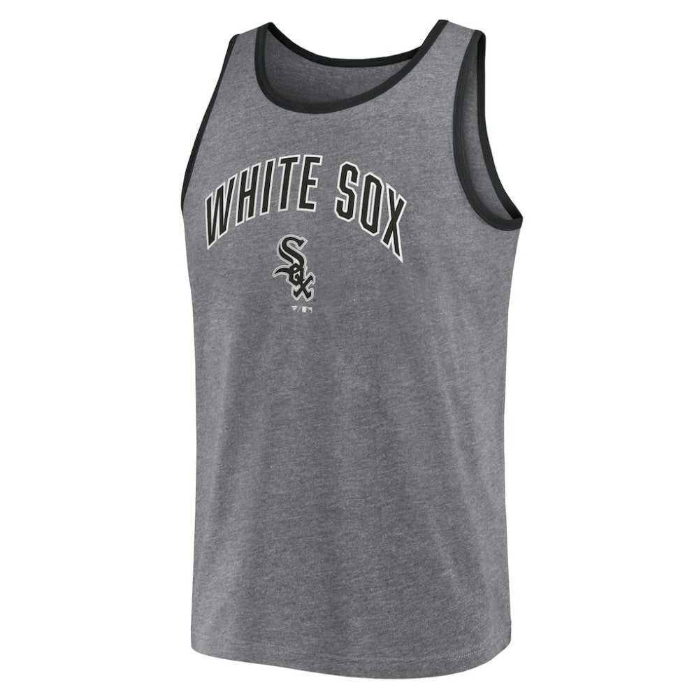 Chicago White Sox Primary Tank Top - Heather Gray