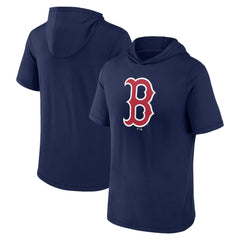 Boston Red Sox Short Sleeve Hoodie T-Shirt - Navy