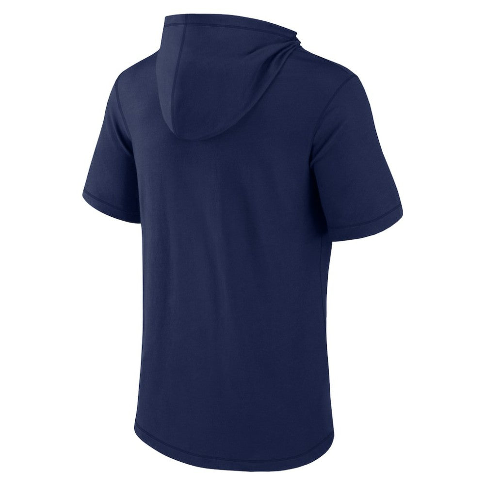 Boston Red Sox Short Sleeve Hoodie T-Shirt - Navy