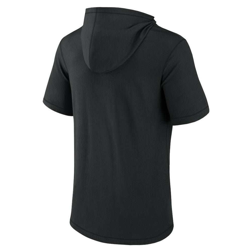 San Francisco Giants Short Sleeve Hoodie T-Shirt - Black