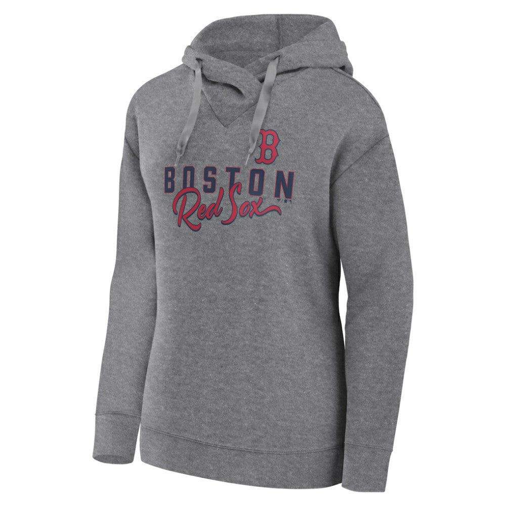 Boston Red Sox Women's Script Favorite Lightweight Pullover Hoodie - Heather Gray