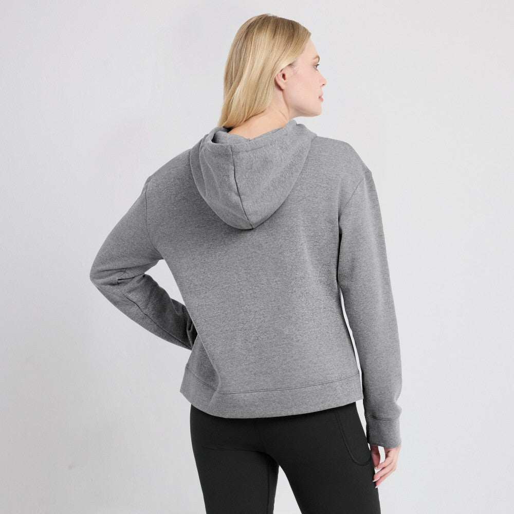 Kansas City Royals Women's Script Favorite Lightweight Pullover Hoodie - Heather Gray