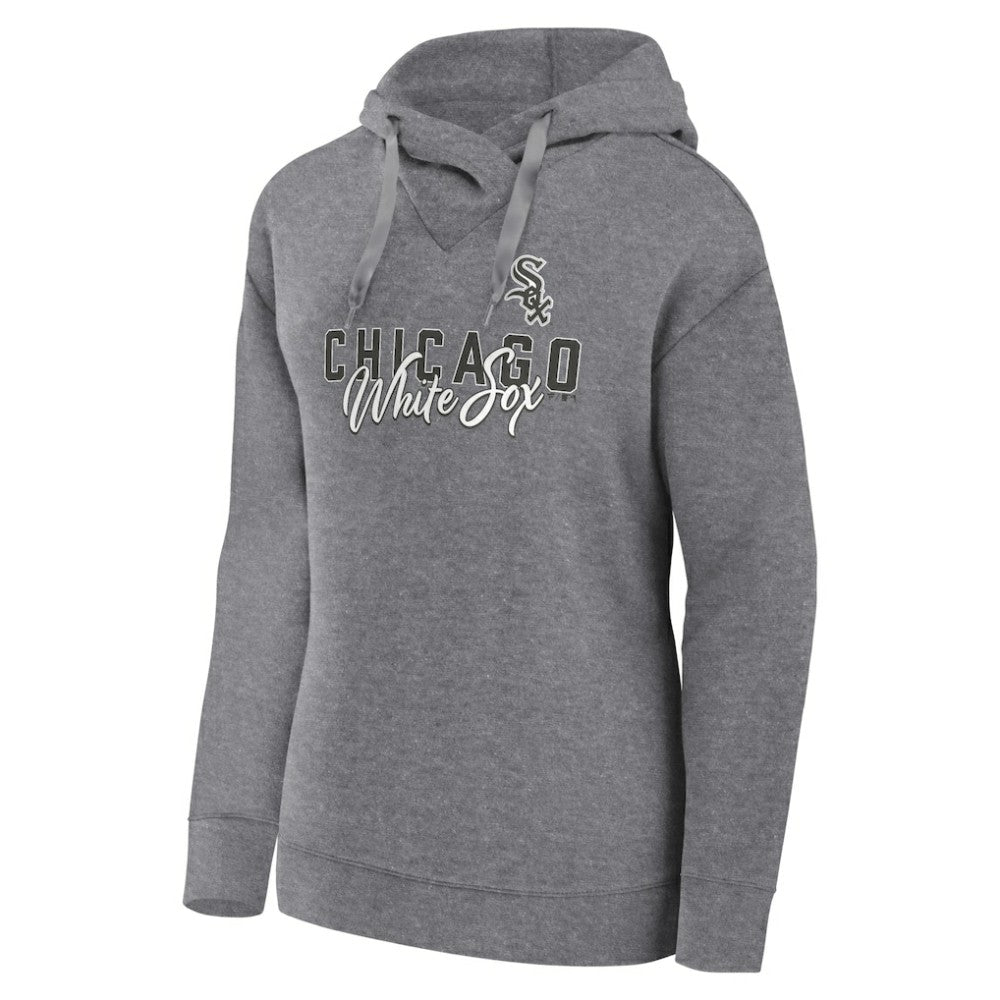Chicago White Sox Women's Script Favorite Lightweight Pullover Hoodie - Heather Gray