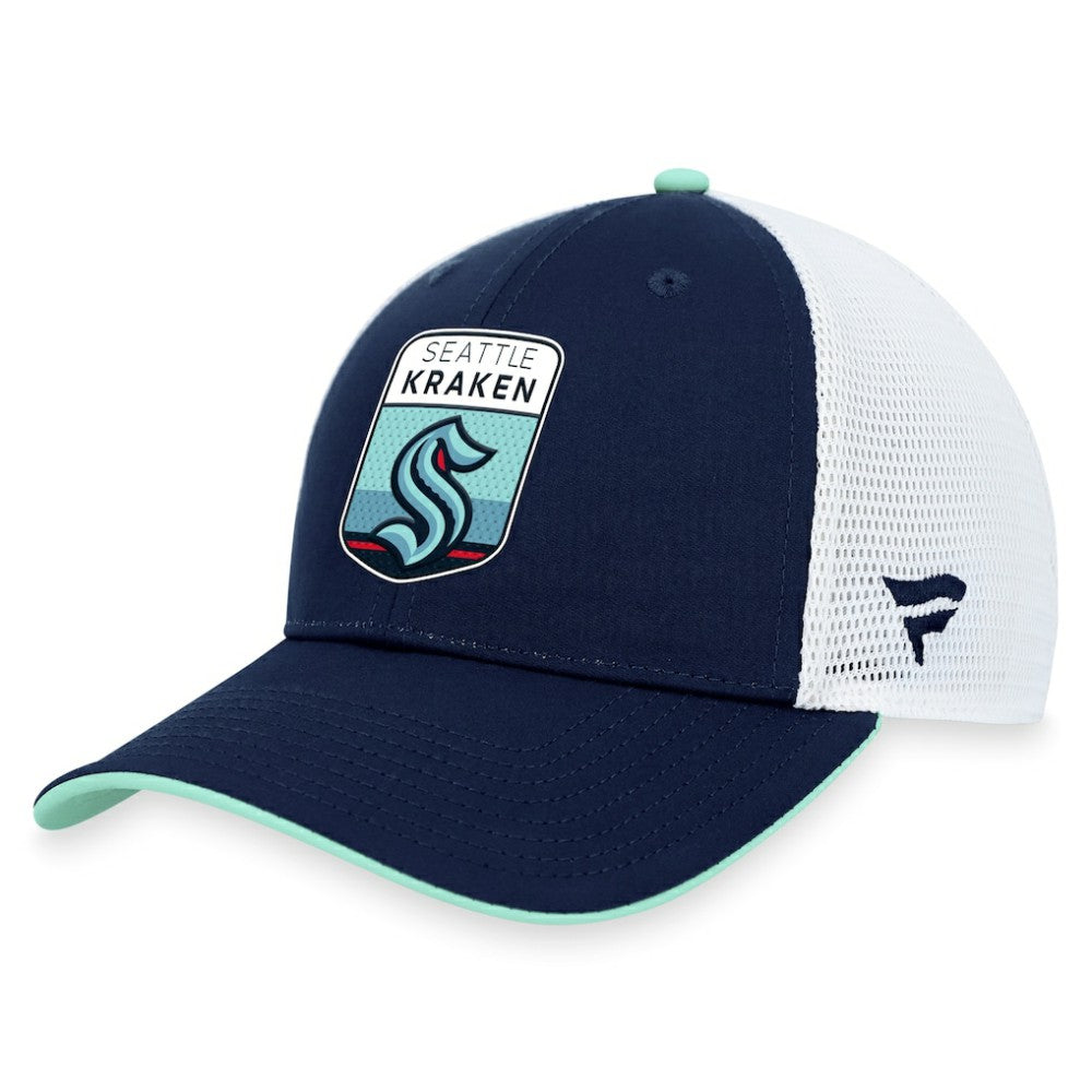 Seattle Kraken Fanatics 2023 NHL Draft On Stage Trucker Adjustable Hat
