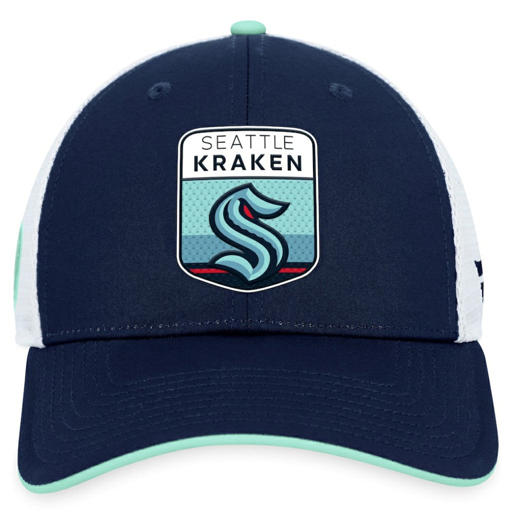 Seattle Kraken Fanatics 2023 NHL Draft On Stage Trucker Adjustable Hat