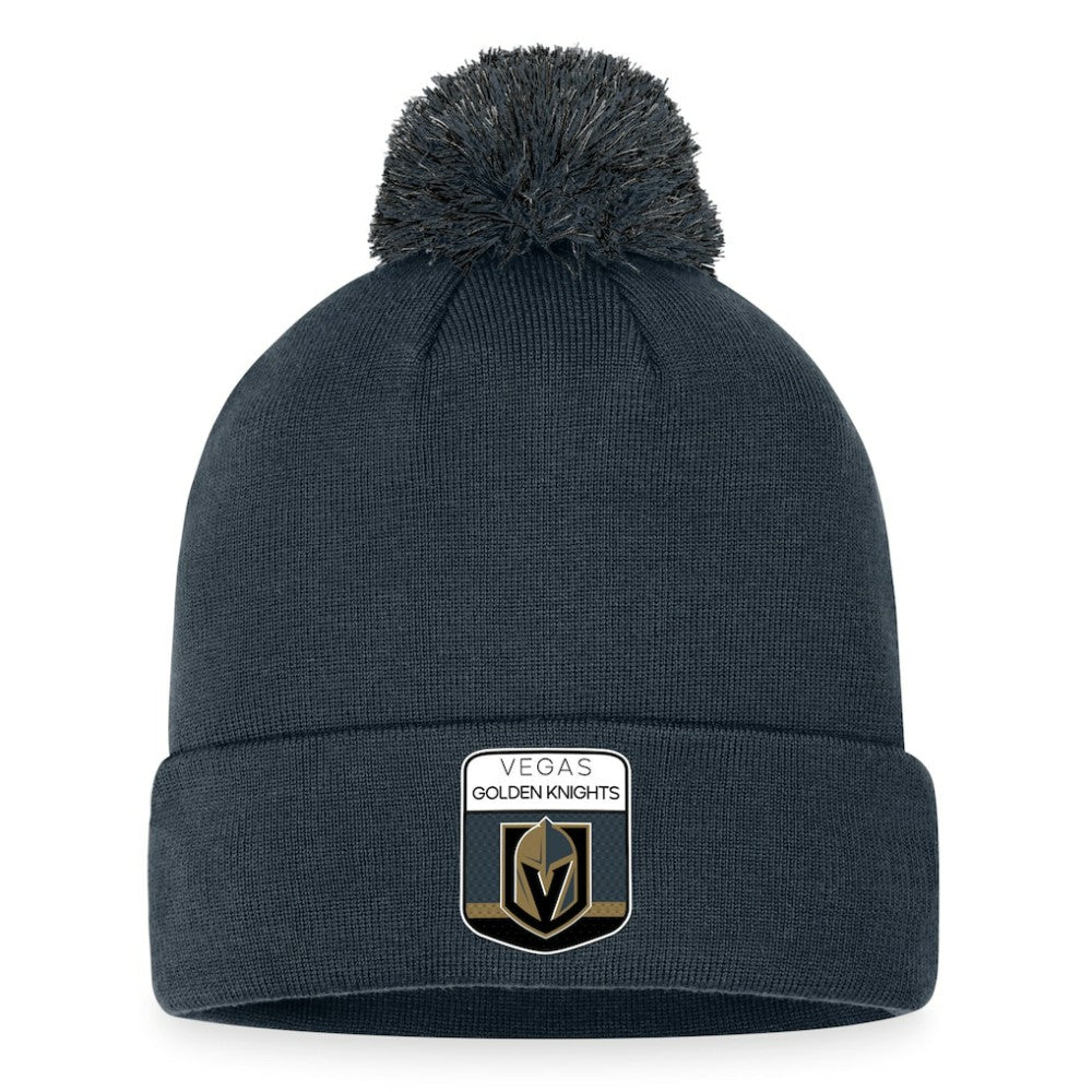 Vegas Golden Knights Fanatics 2023 NHL Draft Cuffed Knit Hat with Pom