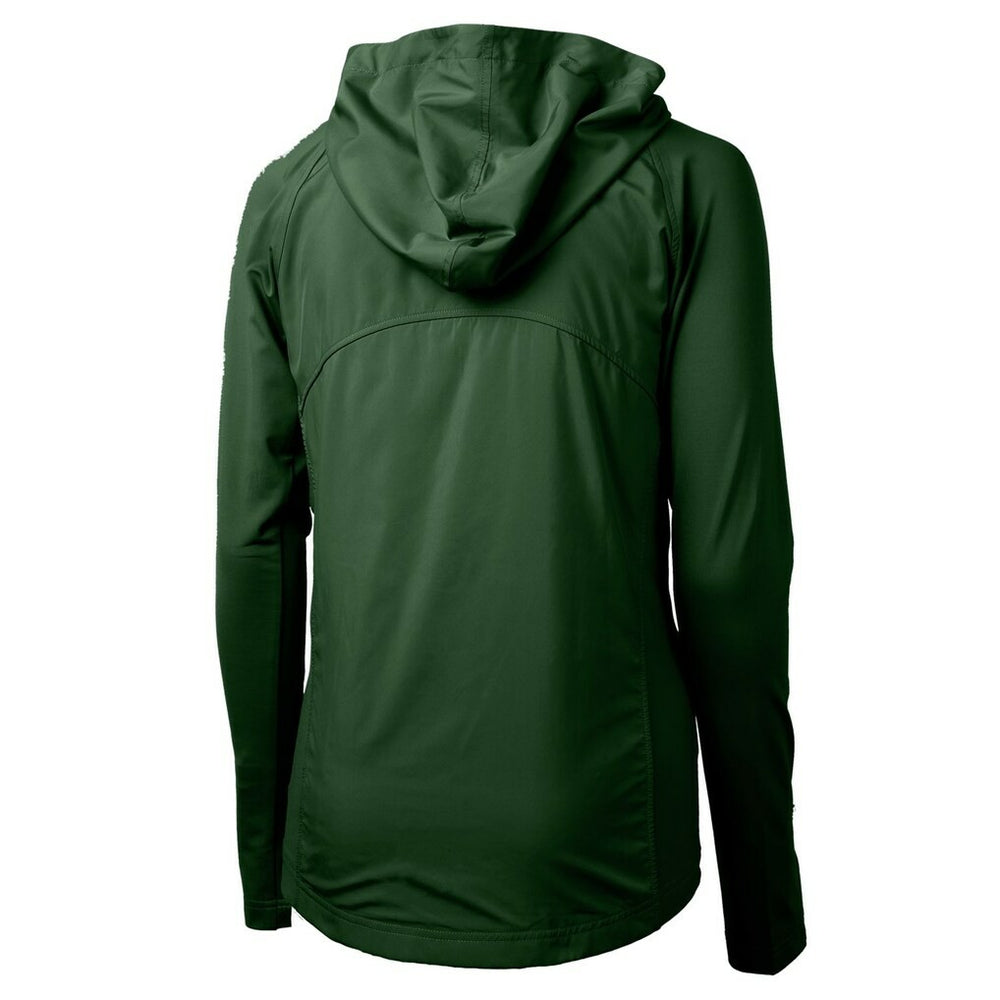 NFL Green Bay Packers Cutter & Buck Women's Adapt Eco Knit Hybrid Recycled Full-Zip Hoodie