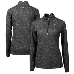NFL Baltimore Ravens Cutter & Buck Women's Traverse Camo Print Stretch Quarter-Zip Pullover Top
