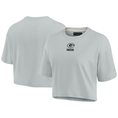 NFL Green Bay Packers Women's Elements Super Soft Boxy Cropped T-Shirt