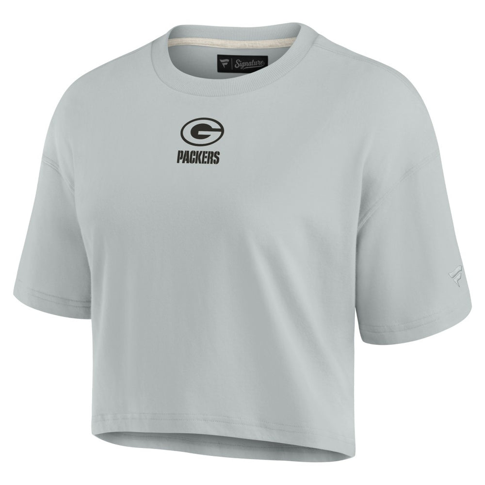 NFL Green Bay Packers Women's Elements Super Soft Boxy Cropped T-Shirt