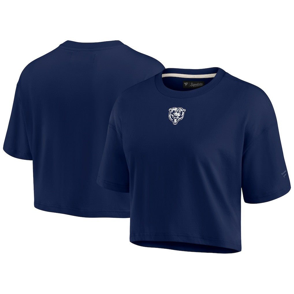 NFL Chicago Bears Women's Elements Super Soft Boxy Cropped T-Shirt