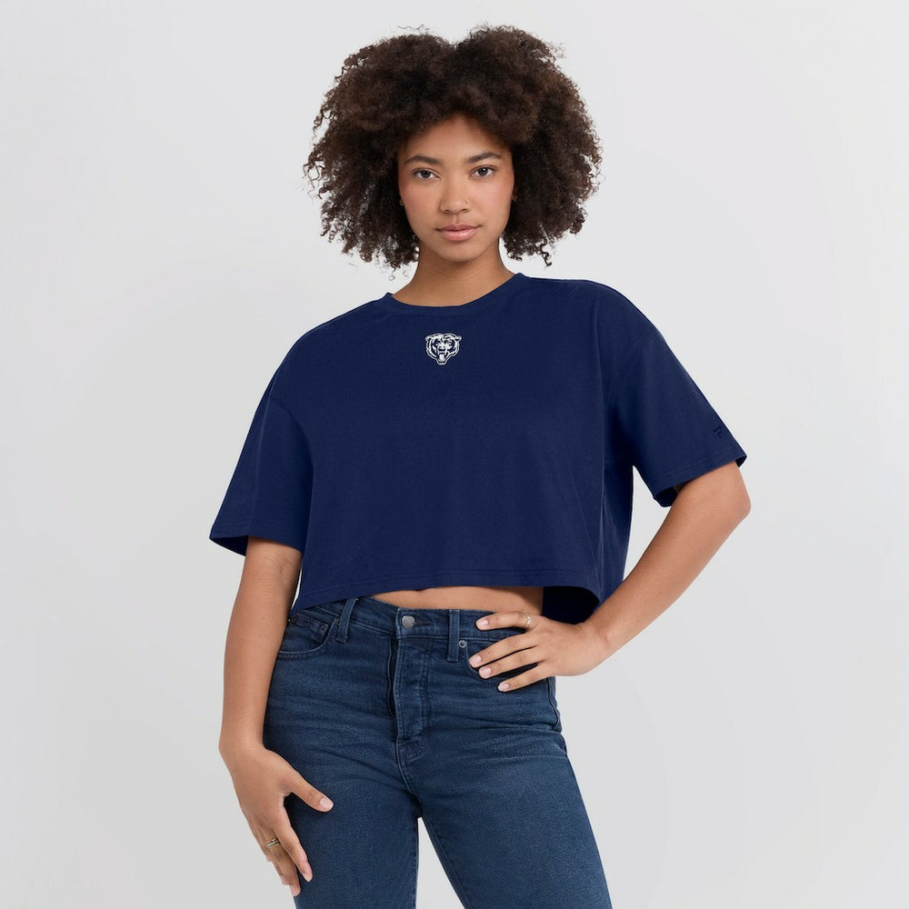 NFL Chicago Bears Women's Elements Super Soft Boxy Cropped T-Shirt