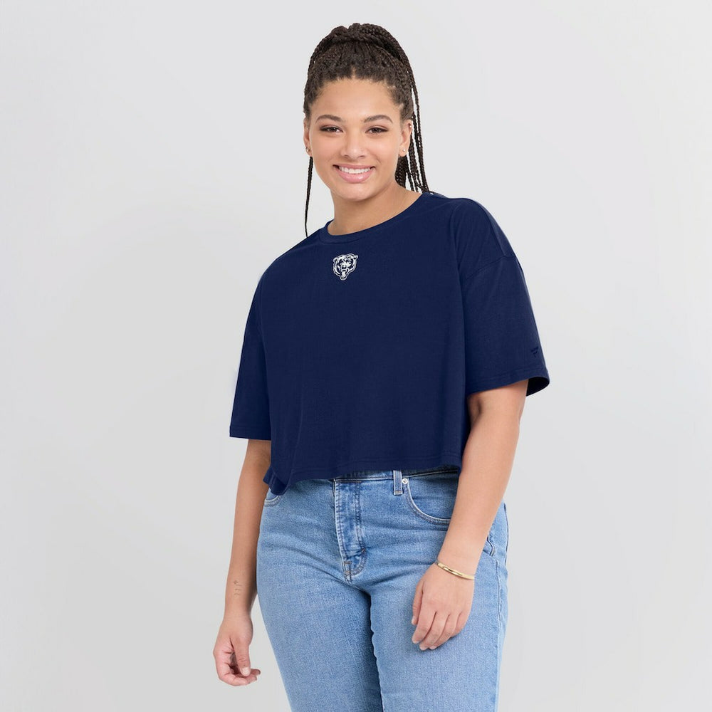 NFL Chicago Bears Women's Elements Super Soft Boxy Cropped T-Shirt