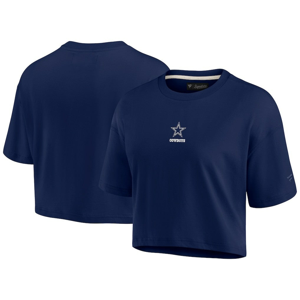 NFL Dallas Cowboys Women's Elements Super Soft Boxy Cropped T-Shirt