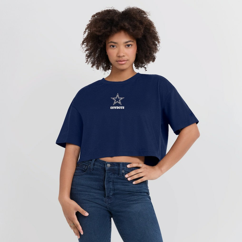 NFL Dallas Cowboys Women's Elements Super Soft Boxy Cropped T-Shirt