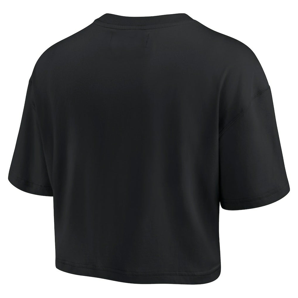 NFL Pittsburgh Steelers Women's Elements Super Soft Boxy Cropped T-Shirt