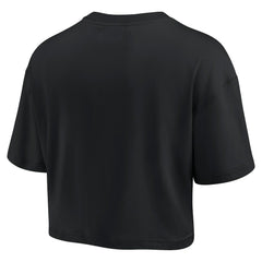 NFL Pittsburgh Steelers Women's Elements Super Soft Boxy Cropped T-Shirt