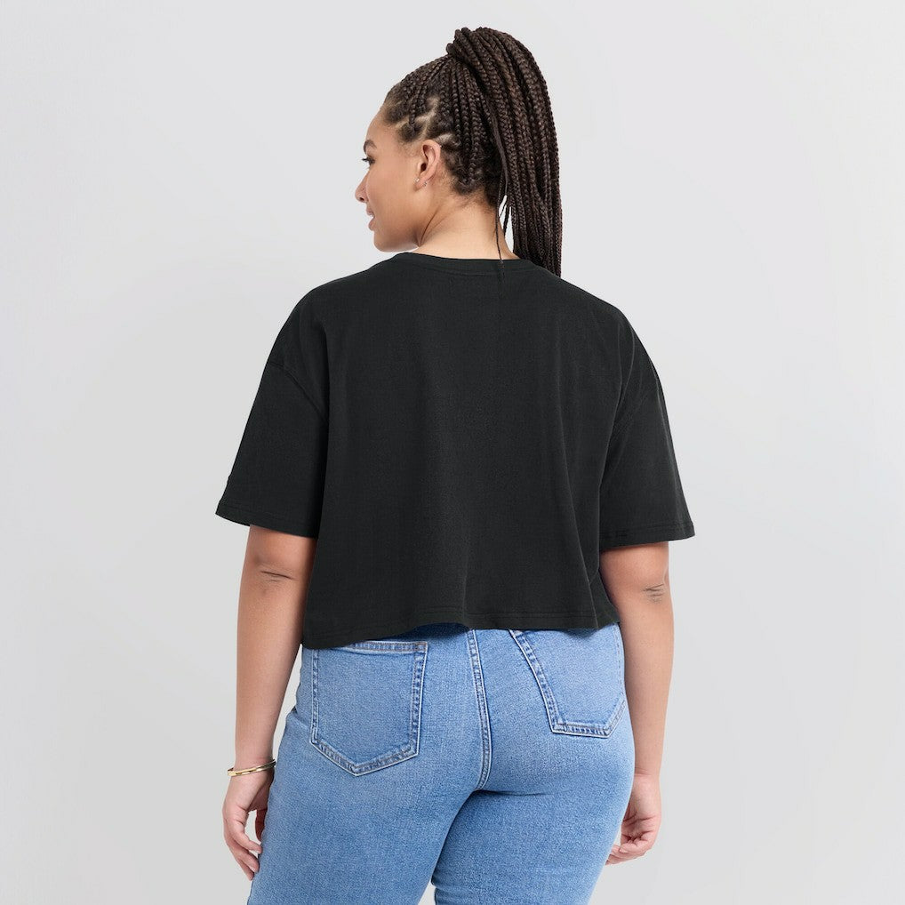 NFL Pittsburgh Steelers Women's Elements Super Soft Boxy Cropped T-Shirt