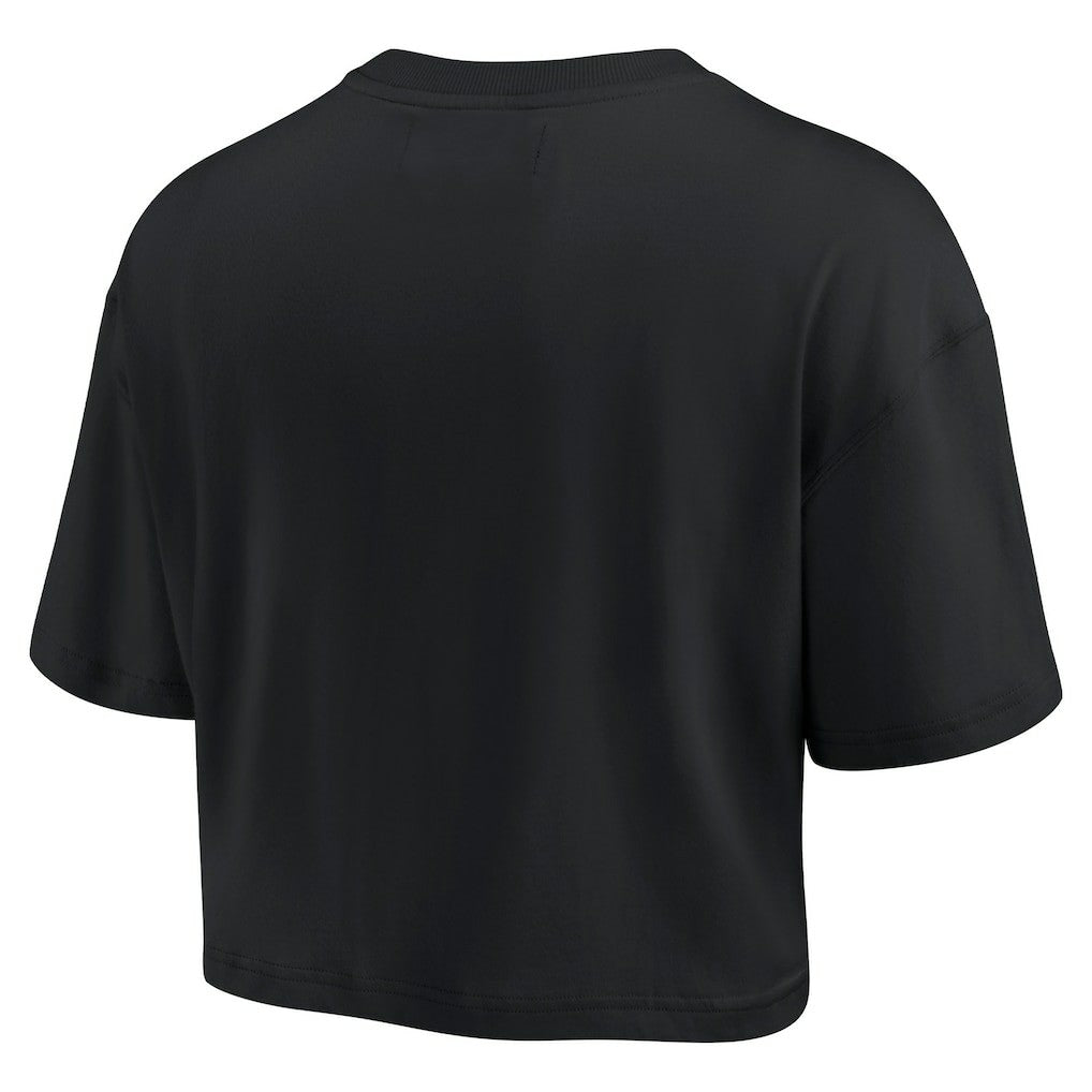 NFL New Orleans Saints Women's Elements Super Soft Boxy Cropped T-Shirt
