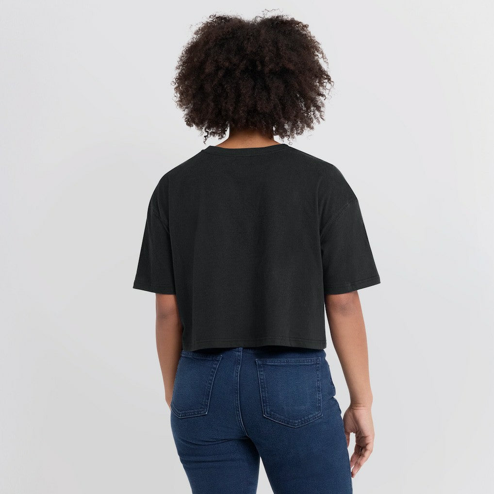 NFL New Orleans Saints Women's Elements Super Soft Boxy Cropped T-Shirt
