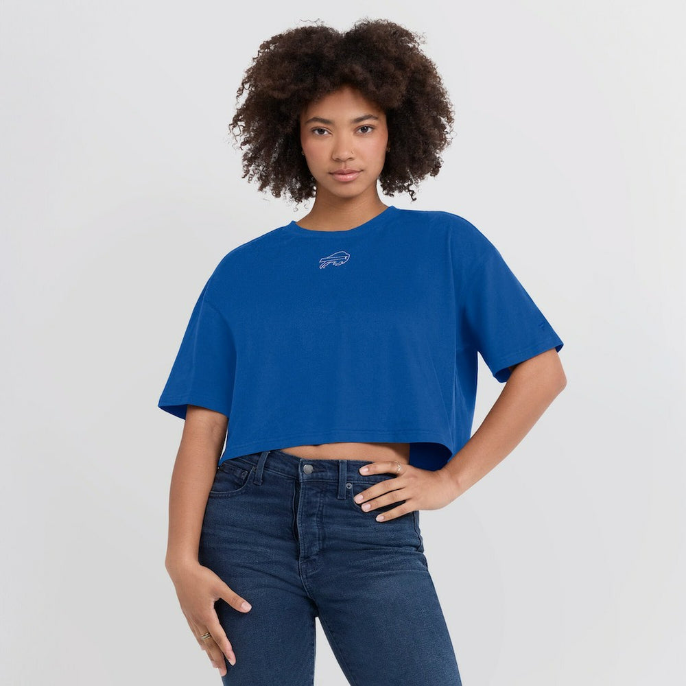 NFL Buffalo Bills Women's Elements Super Soft Boxy Cropped T-Shirt
