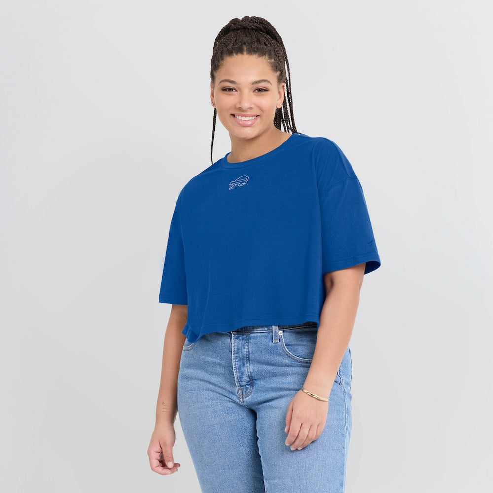 NFL Buffalo Bills Women's Elements Super Soft Boxy Cropped T-Shirt