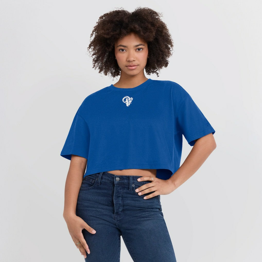 NFL Los Angeles Rams Women's Elements Super Soft Boxy Cropped T-Shirt