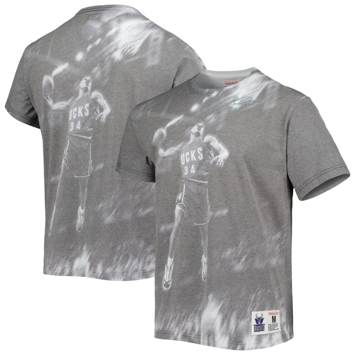 Ray Allen Milwaukee Bucks Above The Rim T-Shirt - Gray | Mitchell & Ness cheap