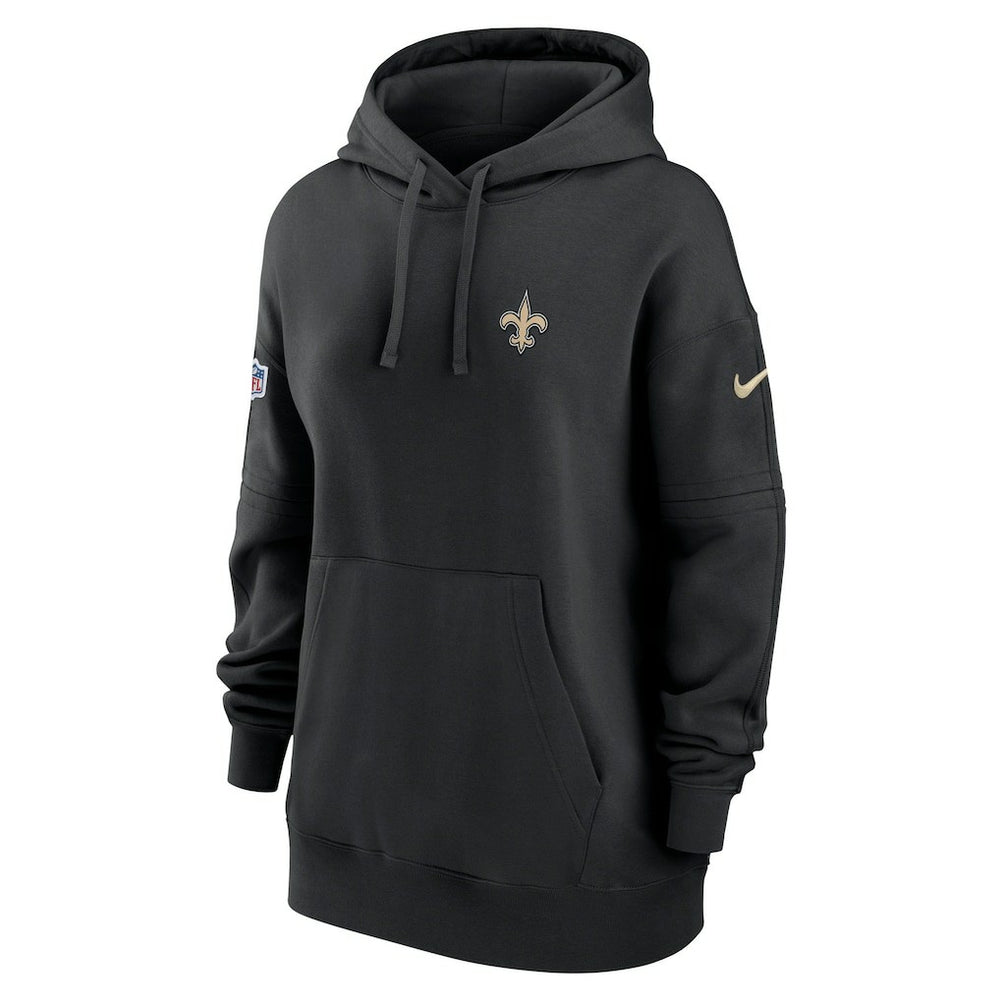 NFL New Orleans Saints Women's 2023 Sideline Club Fleece Pullover Hoodie