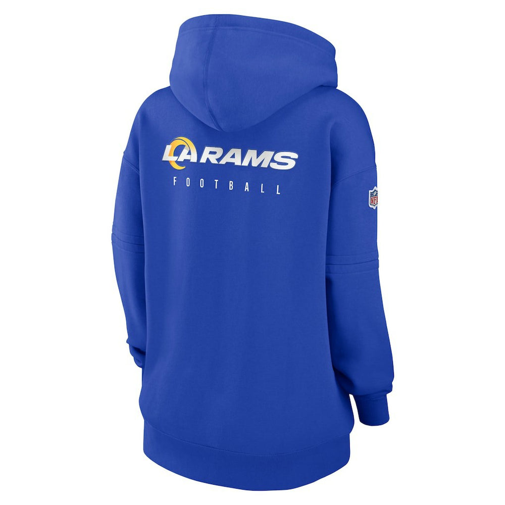 NFL Los Angeles Rams Women's 2023 Sideline Club Fleece Pullover Hoodie