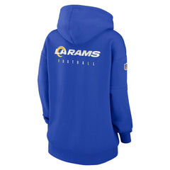 NFL Los Angeles Rams Women's 2023 Sideline Club Fleece Pullover Hoodie