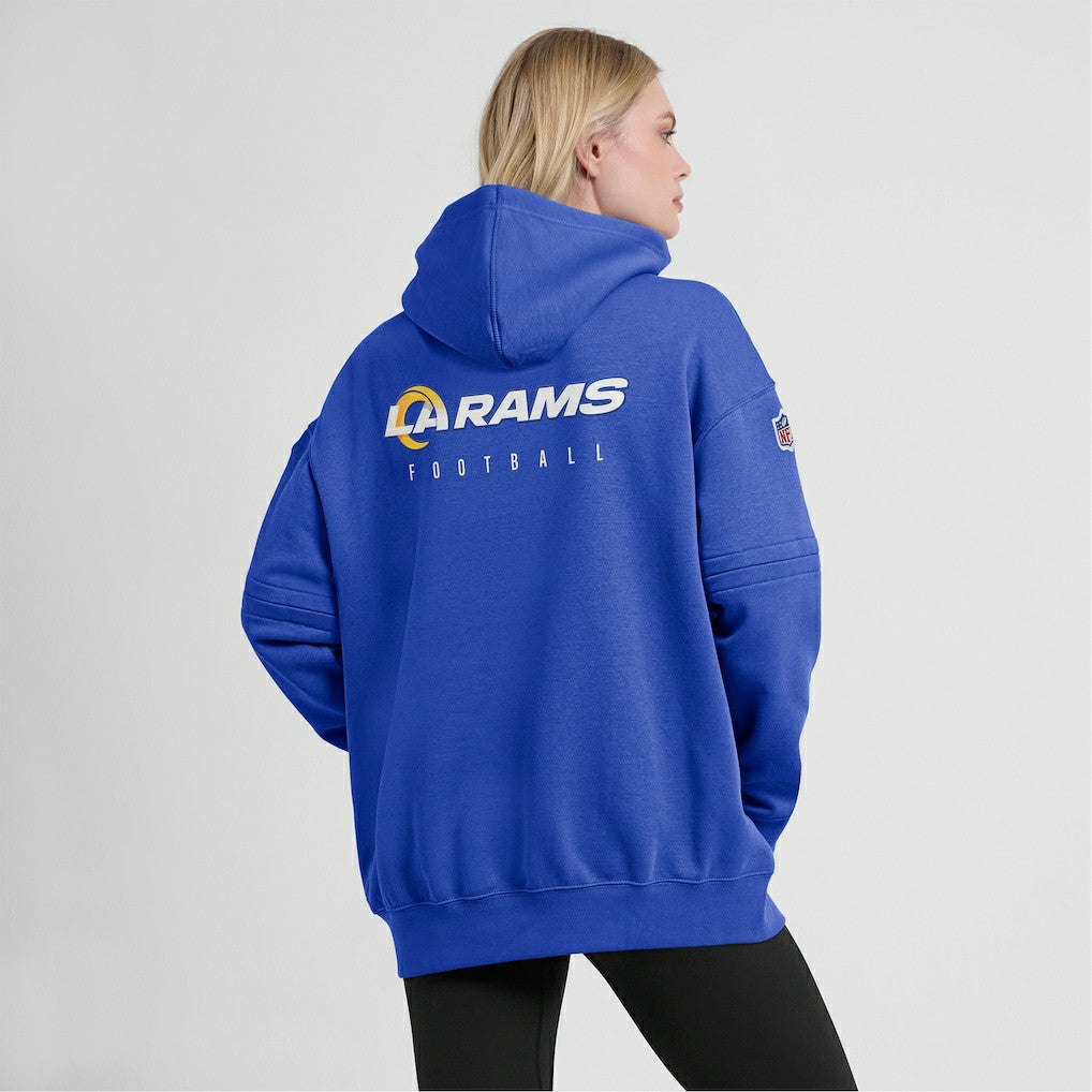 NFL Los Angeles Rams Women's 2023 Sideline Club Fleece Pullover Hoodie