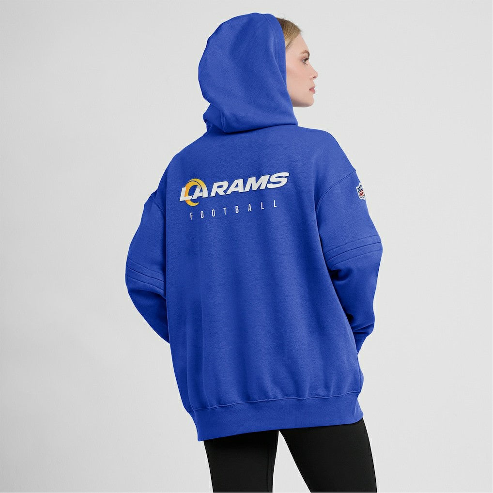 NFL Los Angeles Rams Women's 2023 Sideline Club Fleece Pullover Hoodie