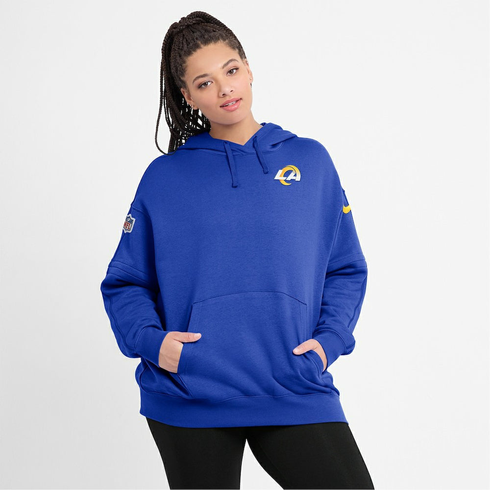 NFL Los Angeles Rams Women's 2023 Sideline Club Fleece Pullover Hoodie