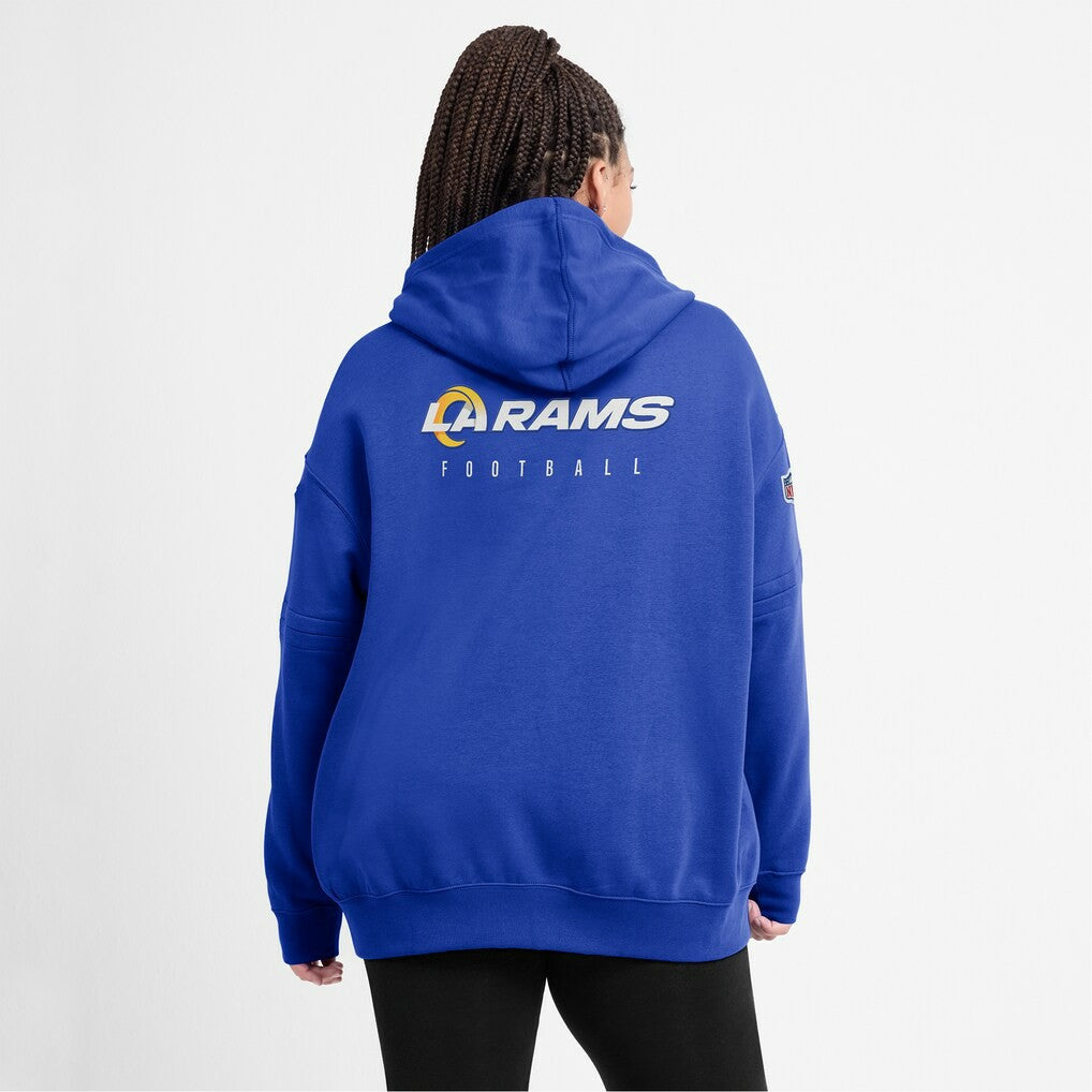 NFL Los Angeles Rams Women's 2023 Sideline Club Fleece Pullover Hoodie