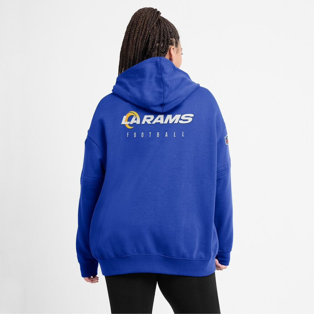 NFL Los Angeles Rams Women's 2023 Sideline Club Fleece Pullover Hoodie