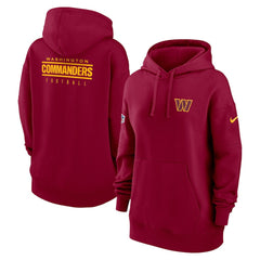 NFL Washington Commanders Women's 2023 Sideline Club Fleece Pullover Hoodie