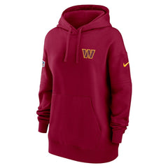 NFL Washington Commanders Women's 2023 Sideline Club Fleece Pullover Hoodie