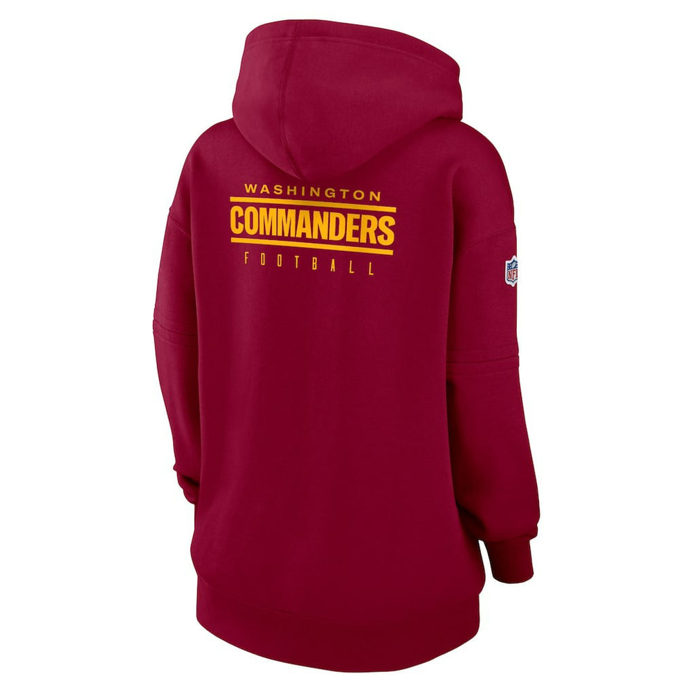 NFL Washington Commanders Women's 2023 Sideline Club Fleece Pullover Hoodie