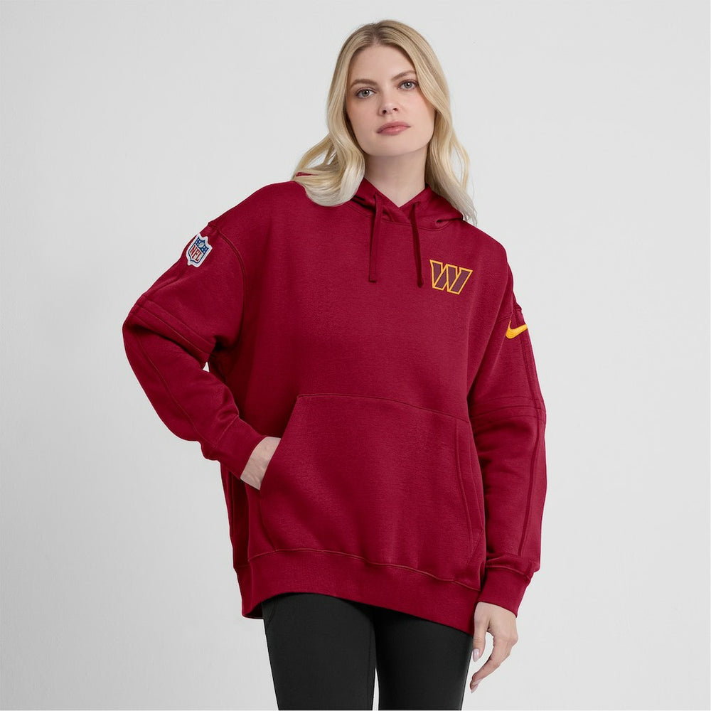 NFL Washington Commanders Women's 2023 Sideline Club Fleece Pullover Hoodie