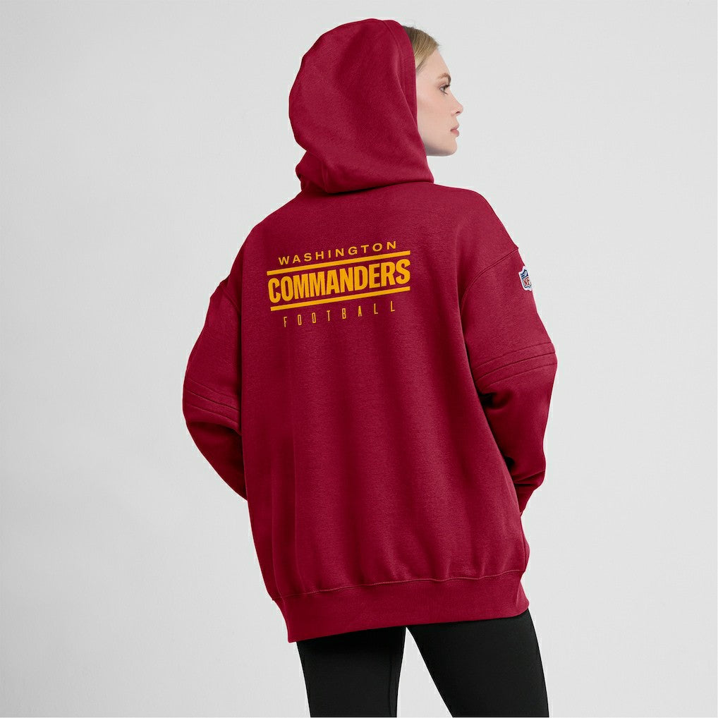 NFL Washington Commanders Women's 2023 Sideline Club Fleece Pullover Hoodie